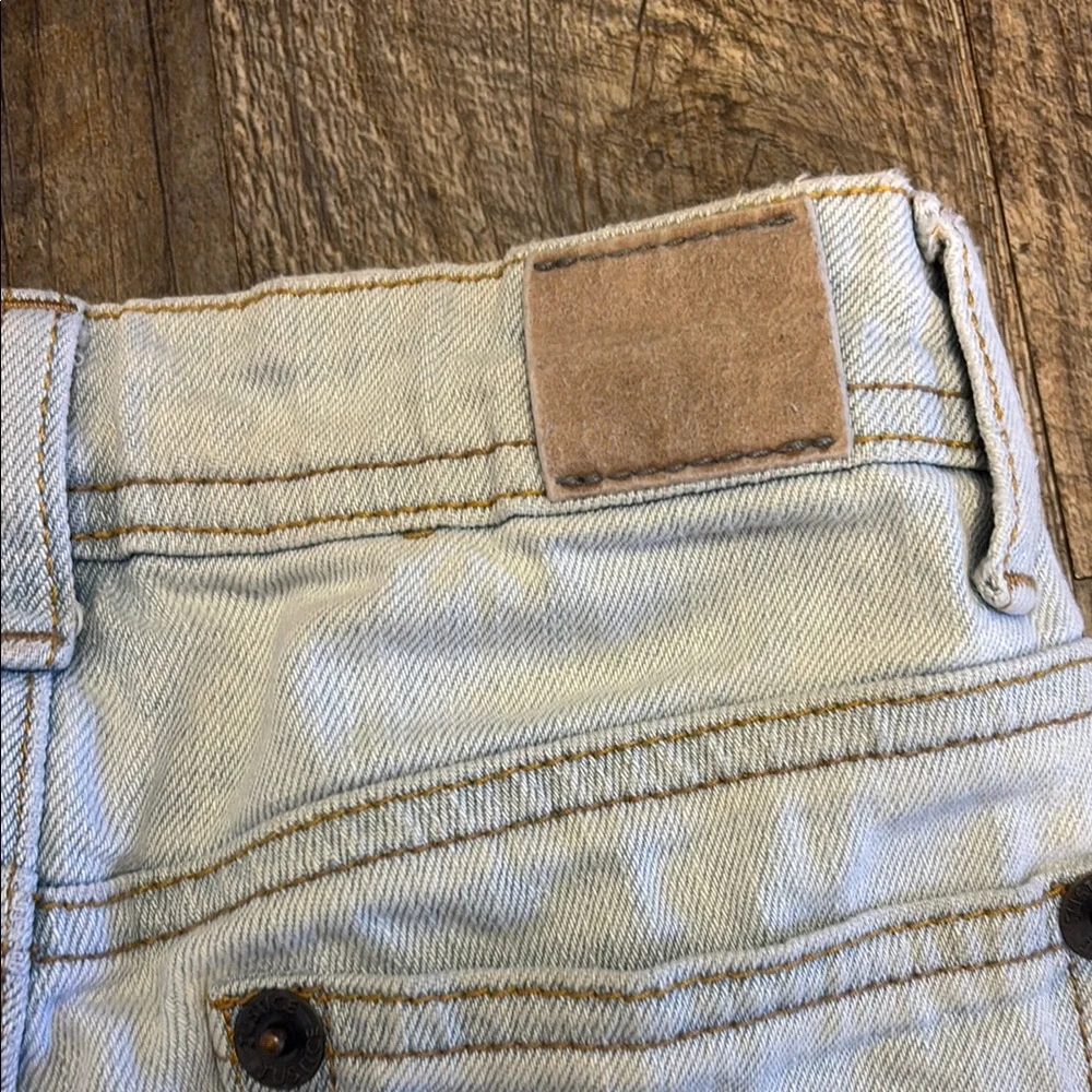 Justice Blue Distressed Denim Shorts‎